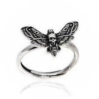Thumbnail for Death's Head Moth Ring - Sterling Silver - Gothic Ring