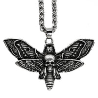 Thumbnail for Death's-Head Hawkmoth Pendant - Black Feather Design