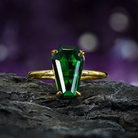Thumbnail for Gemstone Coffin Ring