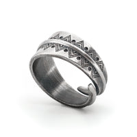 Thumbnail for Sterling Silver Tibetan Wrap Ring  by Black Feather Design