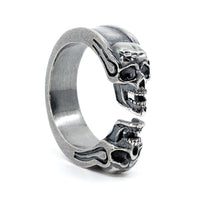 Thumbnail for Gothic Skull ring in 925 Sterling Silver by Black Feather Design