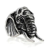 Thumbnail for Elephant King - Stainless Steel - Black Feather Design