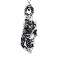 Thumbnail for Flesh Torn Pendant - 925 Sterling Silver Skull Pendant - Right Side