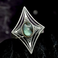 Thumbnail for Stardust - Adjustable Labradorite Ring