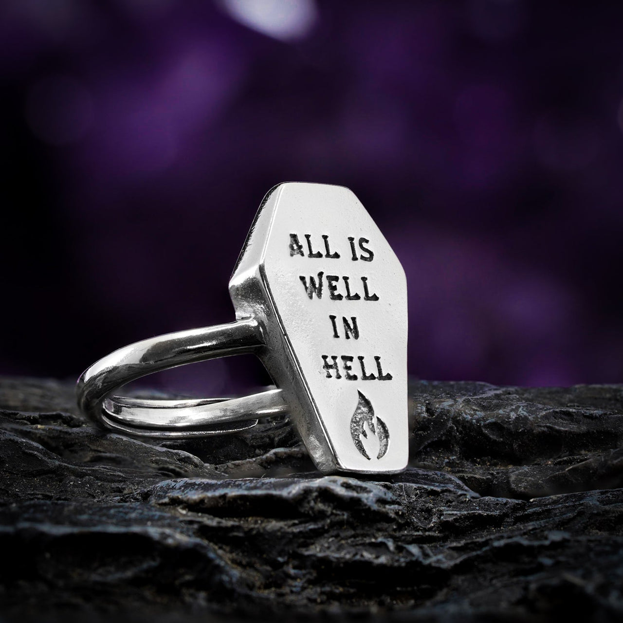 All Is Well Coffin Ring