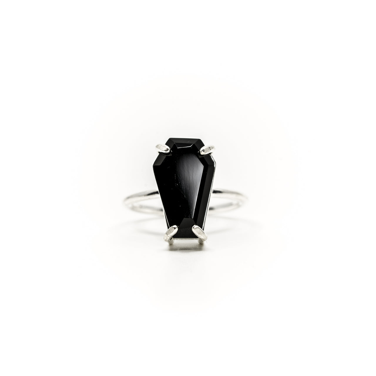 Gemstone Coffin Ring