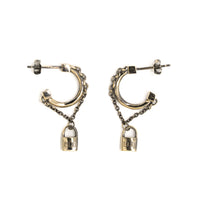 Thumbnail for Lock and chain earring - Gold