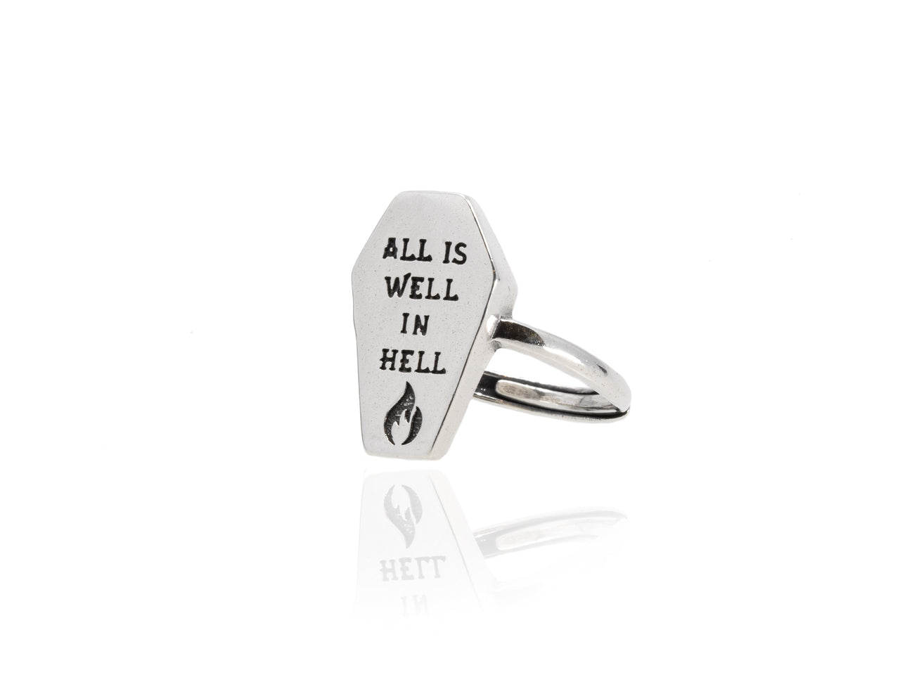 All Is Well Coffin Ring