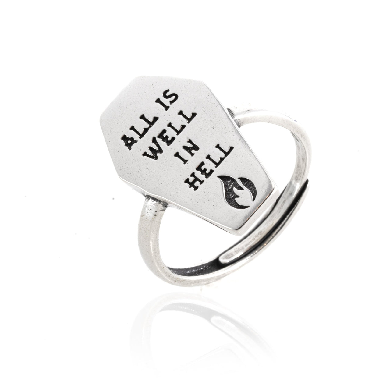 All Is Well Coffin Ring