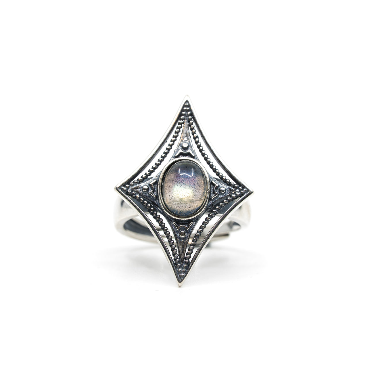 Stardust - Adjustable Labradorite Ring
