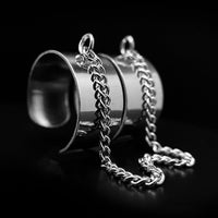Thumbnail for Chain Link Ring - Black Feather Design