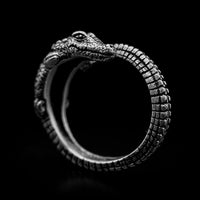 Thumbnail for Wrapped Crocodile - 925 Sterling Silver by Black Feather Design