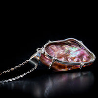 Thumbnail for Abalone Shell Pendant in Sterling Silver Clasp