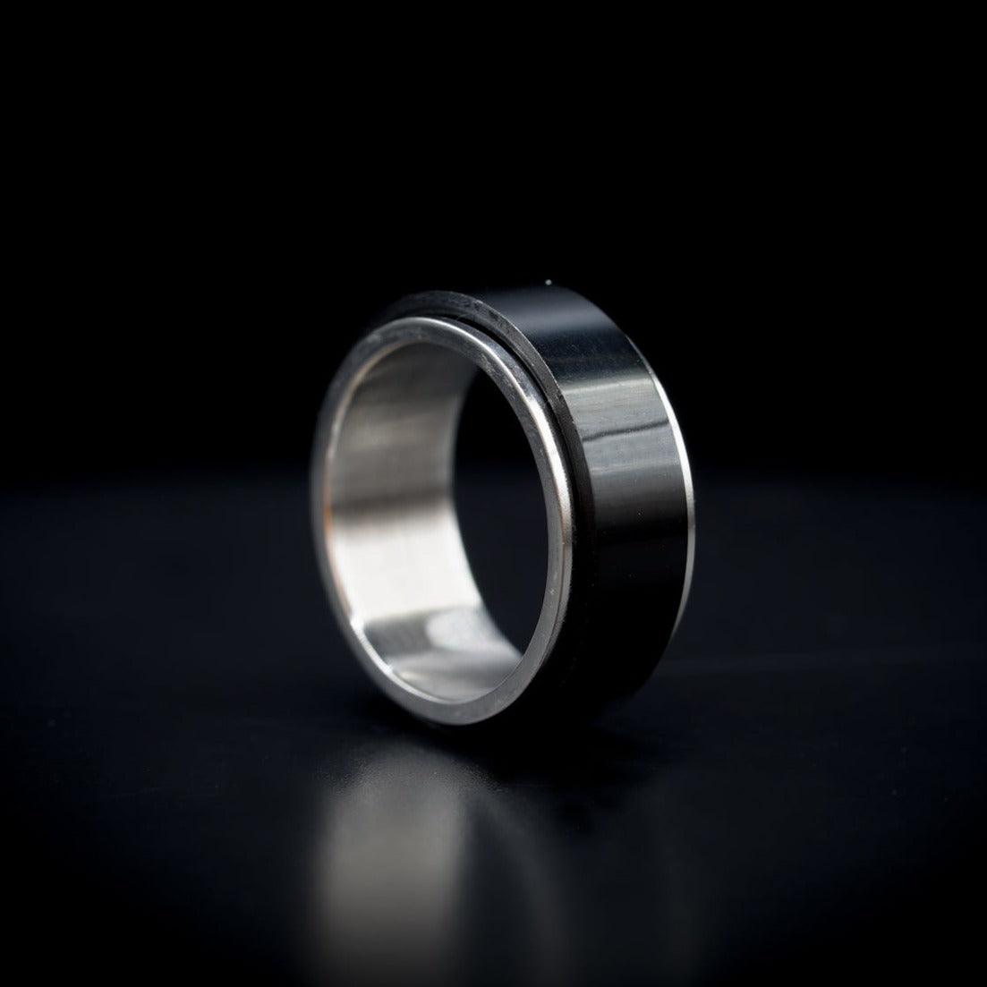 Stainless Steel spinner ring, anxiety relief, fidget ring