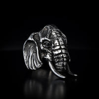 Thumbnail for Elephant King - Stainless Steel - Black Feather Design