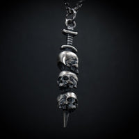 Thumbnail for Sterling Silver Sword Pendant. Gothic Jewellery For Men
