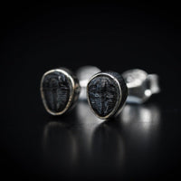 Thumbnail for Small Trilobite stud earrings by Black Feather Design